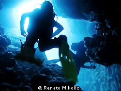 taken in passage through cliff by Renato Mikolic 